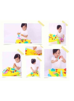 Toy Box Multicolour Kids Creative Clay Play Dough Activity Play Table Set with Accessories for Kids  - Image 4
