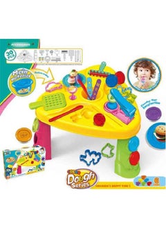 Toy Box Multicolour Kids Creative Clay Play Dough Activity Play Table Set with Accessories for Kids  - Image 3