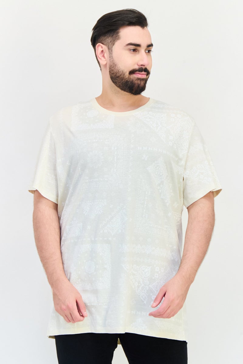 Celio Men Crew Neck Short Sleeve Graphic Print T-shirt, Multicolor - Image 1