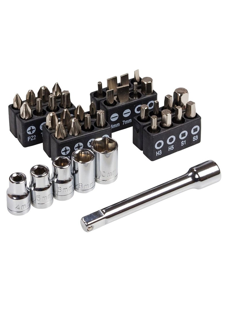 Tactix 40-Piece Versatile and Compact Stubby Tool Set with Storage Box - Image 3