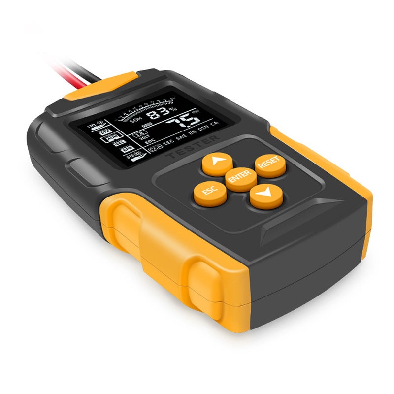 12V/24V Car Battery Tester LCD Digital Battery Analyzer Car Charge Diagnostic Tool SOH SOC CCA IR Measurement for Car Truck Motorcycle - Image 4
