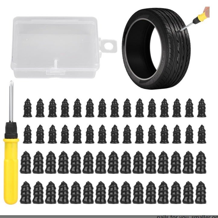 Car Vacuum Tire Repair Rubber Nail Tire Repair Kit Car Repair Screw Tire Repair Artifact Rubber Screw - Image 2