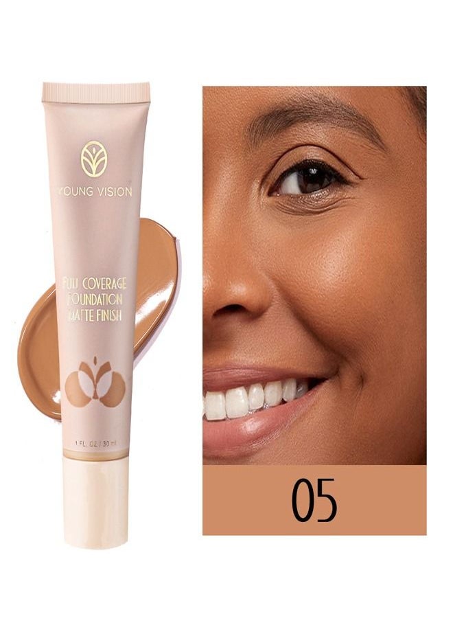YOUNG VISION - Liquid Luminous Foundation,Full Coverage Finish,Matte,Hydrating And Embellishing The Skin No.05 - Image 1
