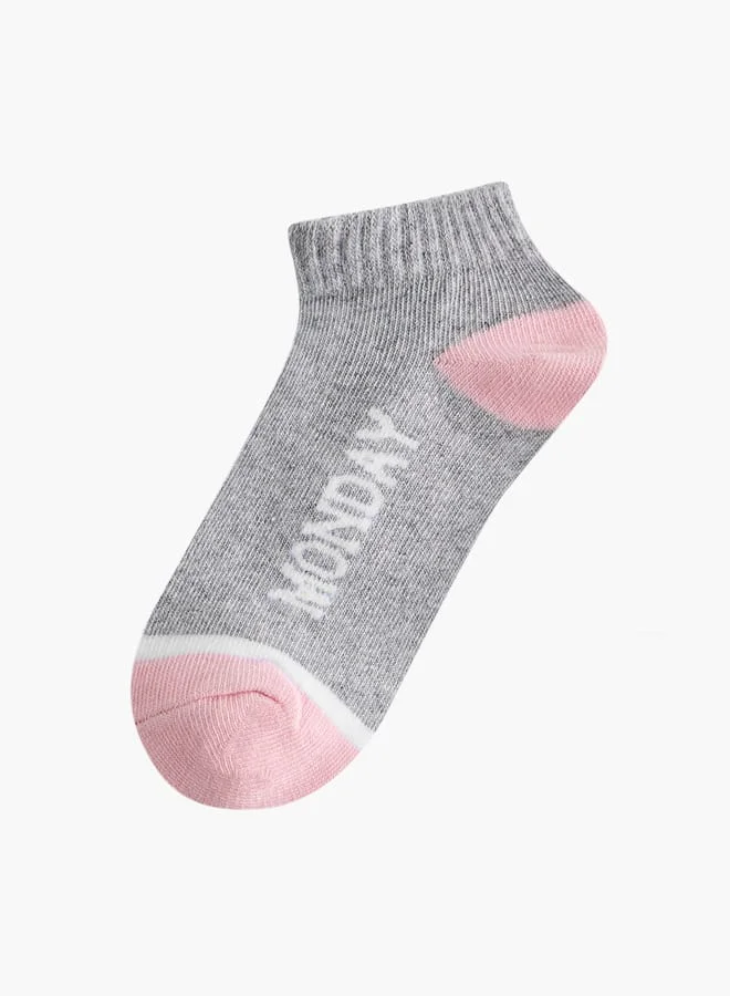 Flora Bella By Shoexpress Girls Assorted Ankle Length Socks - Set of 7