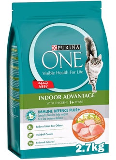 Purina ONE Purina One® Indoor Advantage with Chicken (1+ Years) 2.7KG Blue  - Image 1
