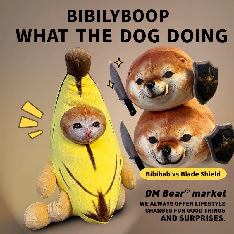 Bibi Labu Plush Toy My Shield Dog Doll Funny Trendy Stuffed Animal - Image 1