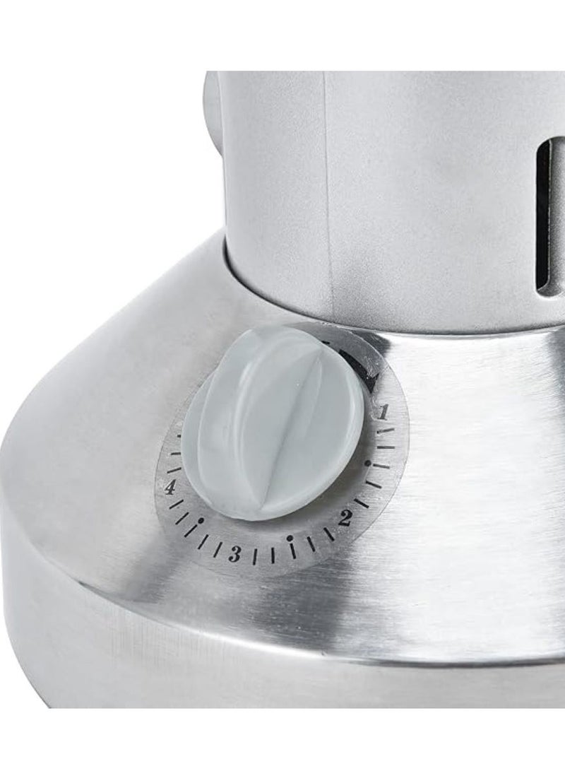 سيلفر كريست مطحنة الحبوب 350 جرام، مطحنة كهربائية عالية السرعة من الفولاذ المقاوم للصدأ، آلة طحن دقيق الذرة، مسحوق لحبوب التوابل والأعشاب الجافة - Image 3