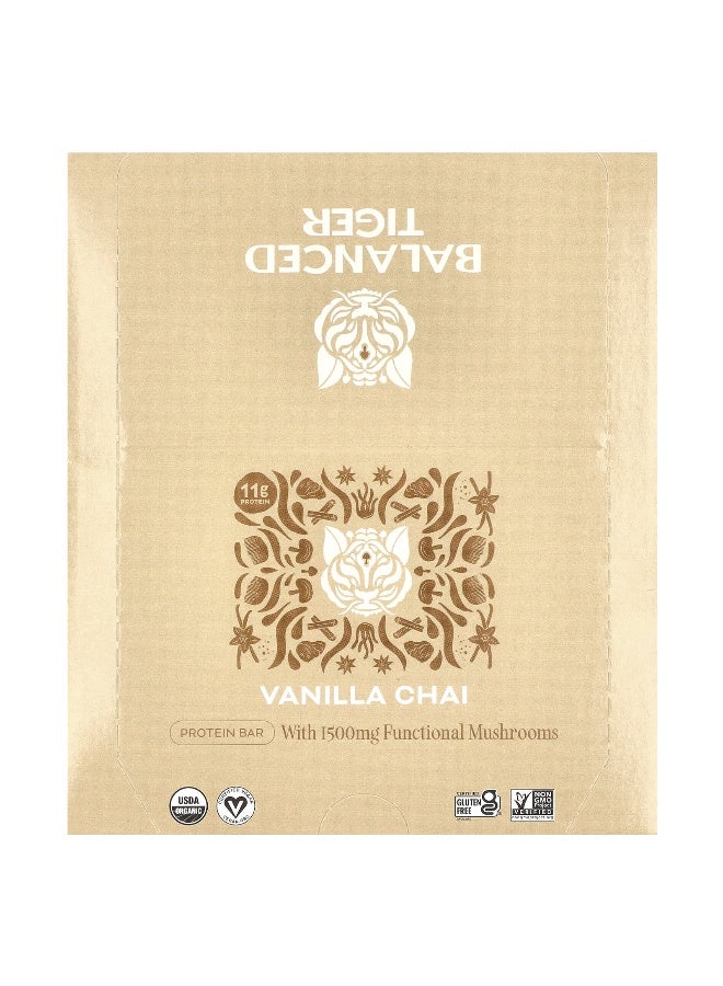 Balanced Tiger Balanced Tiger, Protein Bar, Vanilla Chai, 12 Bars, 1.55 oz (44 g) Each - Image 1