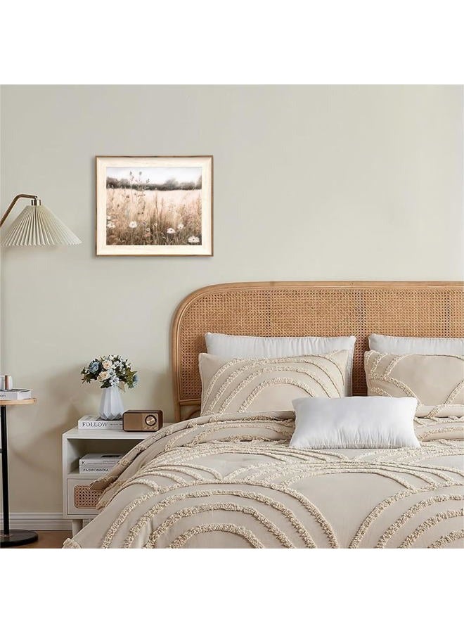 ASTRDECOR Framed Nature Wall Art Prints, Vintage Wildflower Field Landscape Canvas Wall Art Bedroom, Autumn Oil Painting Botanical Artwork, Plant Pictures Farmhouse Wall Decor Living Room - 10''x12'' - Image 5