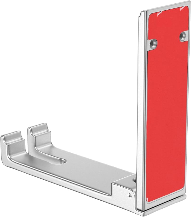 2 قطعة من علاقة سماعات الرأس القابلة للطي لتوفير المساحة للمكتب والمنزل والتنظيم - Image 2