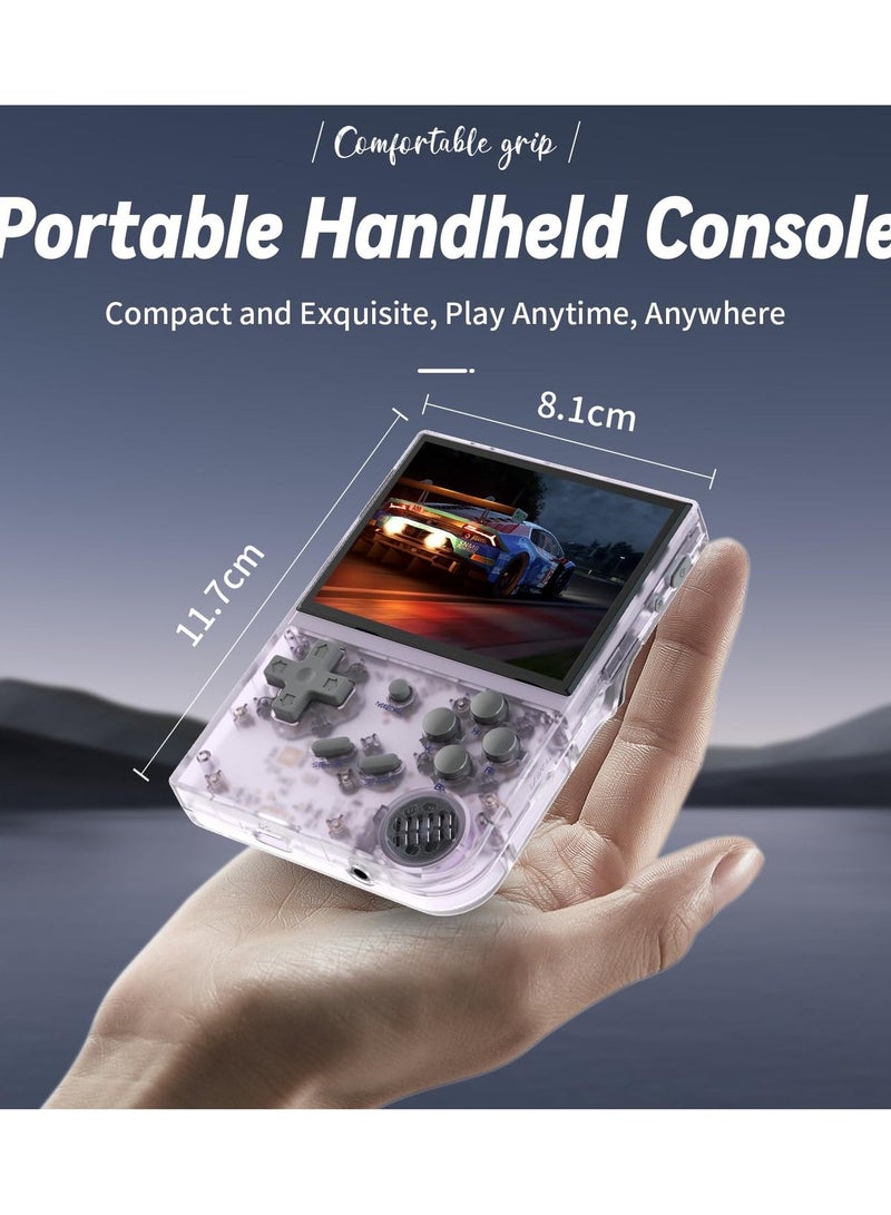 ANBERNIC  RG34XXSP Foldable Retro Handheld Game Console , 3.4 Inch IPS Screen Linux System Sunken Dual Joystick Built-in 64G TF Card 4353 Games Handheld Emulator Support 5G WiFi Bluetooth TV Output(Indigo) - Image 5