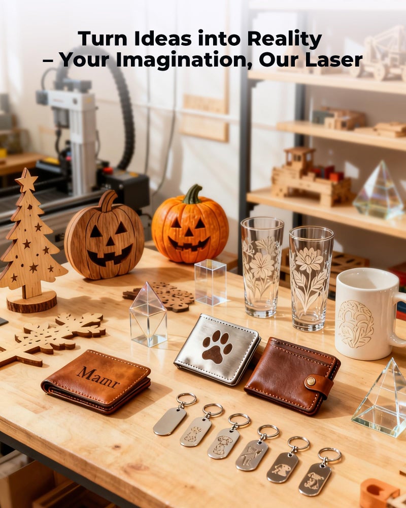 ACMER S1 Laser Engraver 2500mW, Compact Desktop Engraving & Cutting Machine for DIY Crafts, Small Business & Makers, 130Ã—130mm Work Area, 0.04mm Detail Engraving for Wood, Acrylic - Image 3