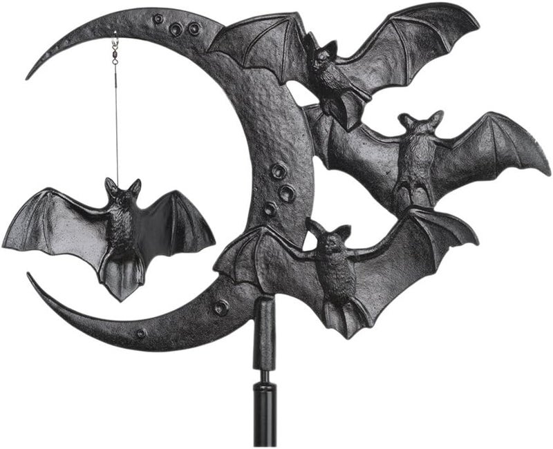 Whitehall Products Bat and Moon Garden Weathervane, Black - Image 2