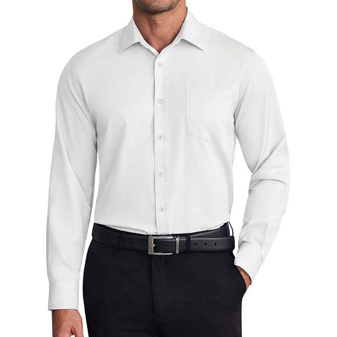 COOFANDY Mens Dress Shirts Wrinkle Free Long Sleeve Button Down Shirt Formal Business Shirts - Image 5