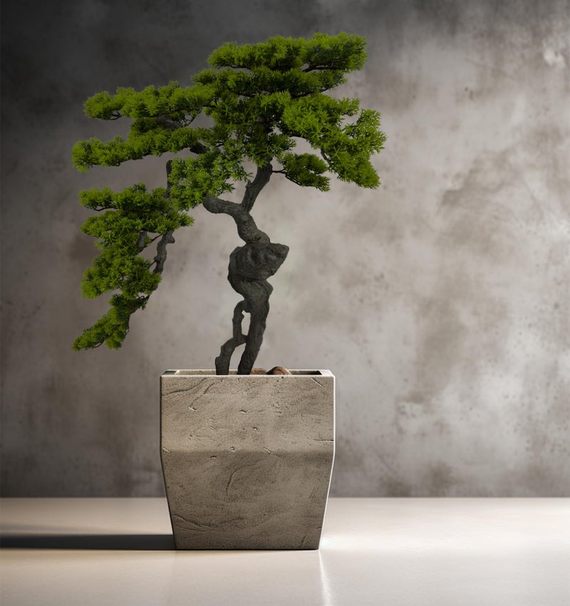 AfanD 3.5ftï¼ˆ43inï¼‰ Artificial Bonsai Tree Juniper Faux Plants Indoor Big Fake Plants Decor with Ceramic Pots for Home Table Office Desk Bathroom Shelf Bedroom Living Room Farmhouse Decorations - Image 5