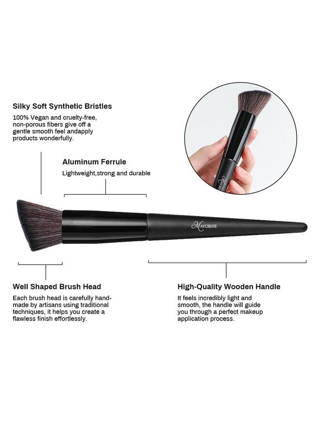 maycreate ® Makeup Brush Set 18Pcs Premium Synthetic Makeup Brushes Set Makeup Tools Full Set Makeup Brush For Beginners Makeup Artists Makeup Brush Set - Image 2