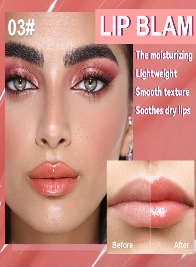 HHLTOH Light Gloss Tinted Buttery Lip Balm – Hydrating Lip Care with Nourishing Oils for Women’s Dry Lips, Natural Tint & Soft Gloss, Lip Plumper Moisture & Light Lip Stain Finish, Vegan #03 Strawberry Cake - Image 2