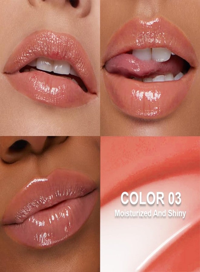 HHLTOH Light Gloss Tinted Buttery Lip Balm – Hydrating Lip Care with Nourishing Oils for Women’s Dry Lips, Natural Tint & Soft Gloss, Lip Plumper Moisture & Light Lip Stain Finish, Vegan #03 Strawberry Cake - Image 3