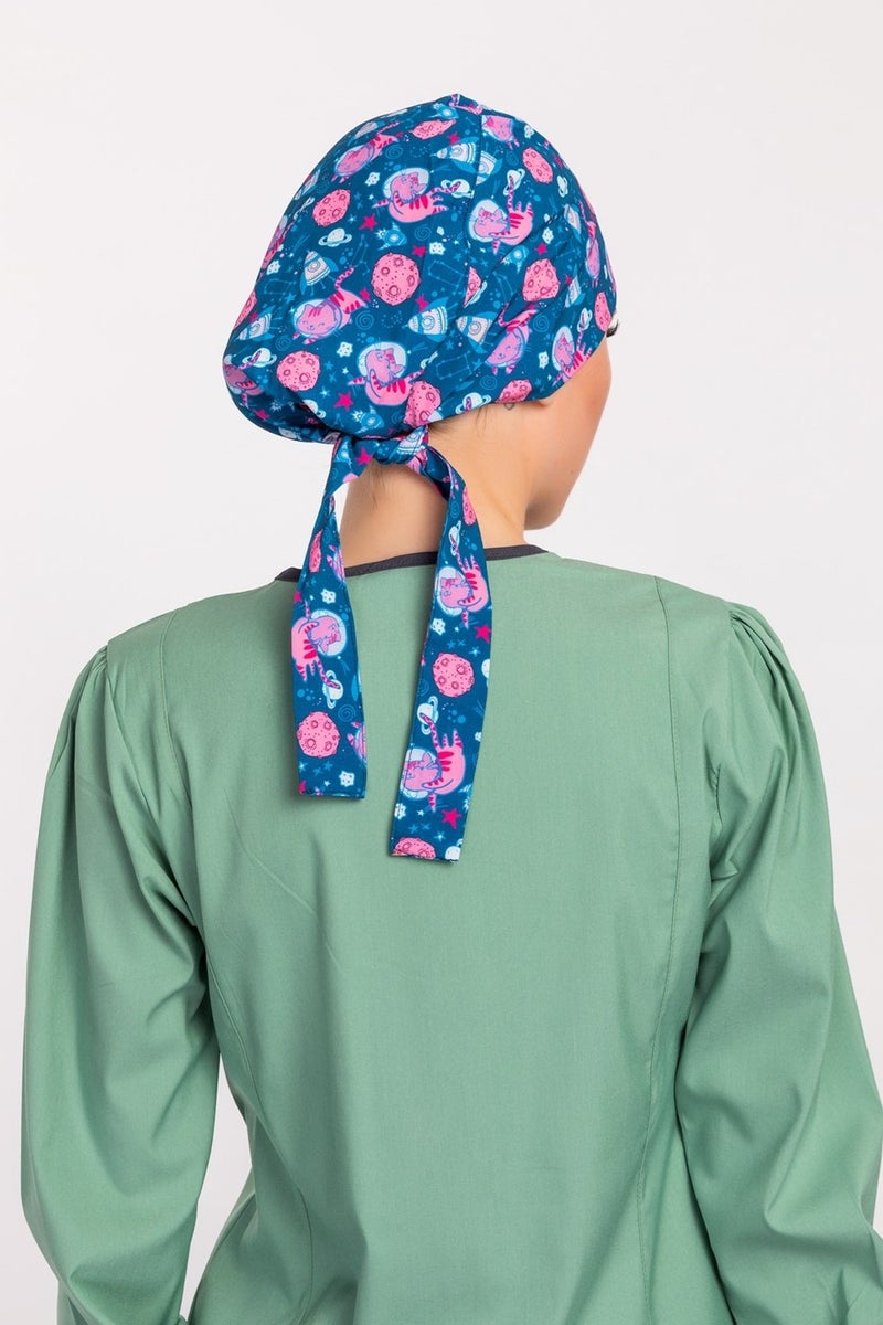 Nur Medikal Giyim Nur Medikal Clothing Hijab Bonnet with Alien Cat Pattern - Image 4