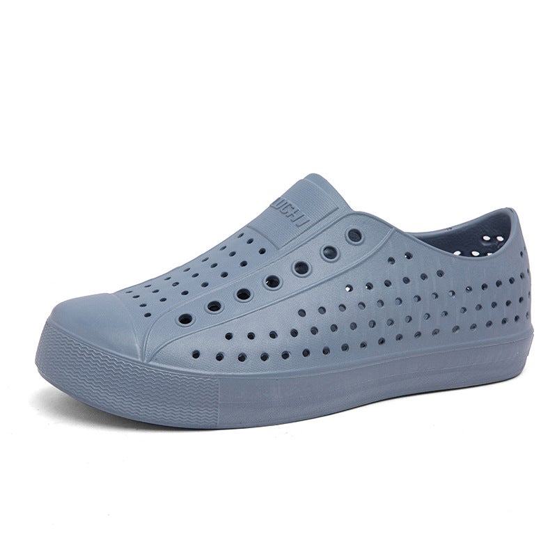 Luchi Men'S Clogs, Closed-Toe Sandals, Water-Resistant Beach Hollow Shoes, Summer Breathable Non-Slip Korean Style - Image 1