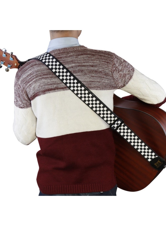 Mosen Mbd01 Leather-head Thickened Cotton Durable Folk Guitar Strap, Electric Guitar Bass Guitar Acoustic Guitar Strap - Image 5