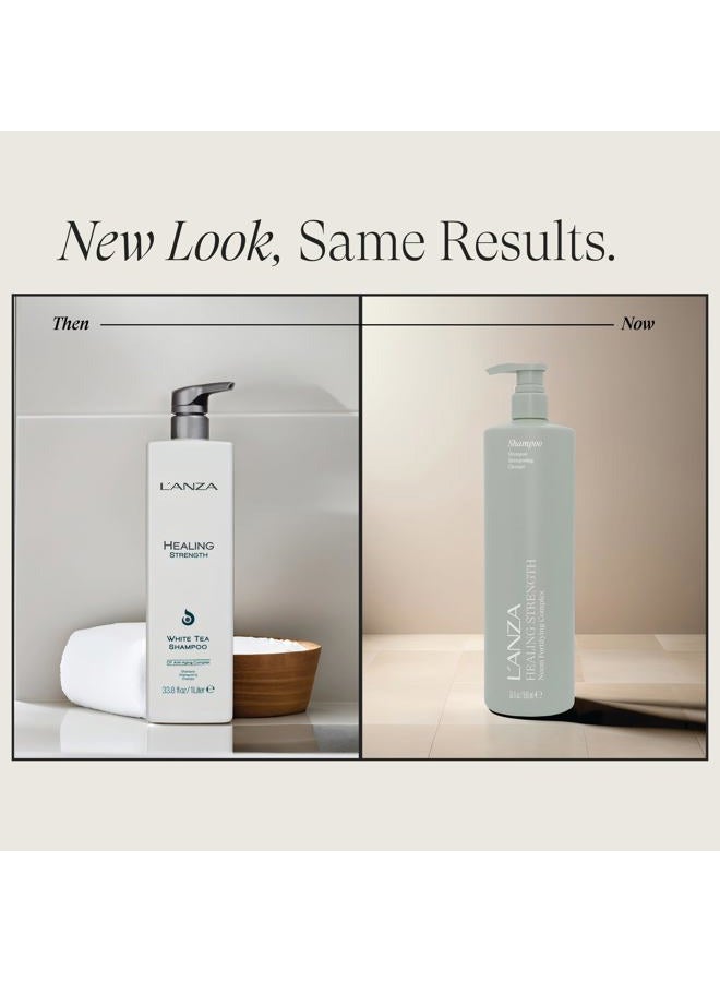L'anza Healing Strength White Tea Shampoo, 33.8 oz. - Image 2