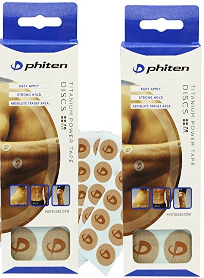 Phiten Titanium Power Tape Discs 70 Count (2 Boxes) - Image 1