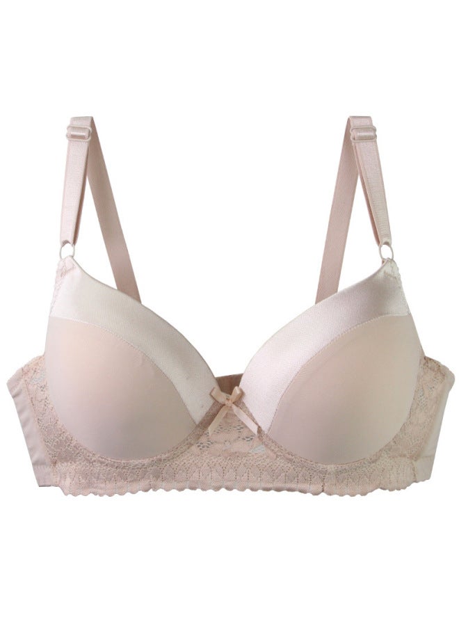 Plus Size Women's Bra Glossy Solid Color Lace Underwear Women's Push-up Underwear Single Piece Price