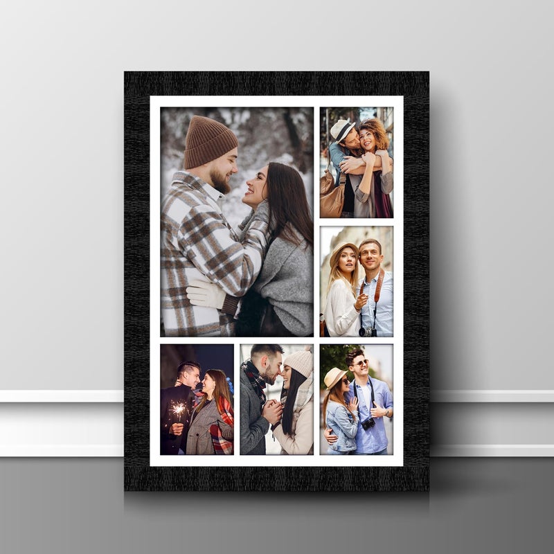 K1Gifts k1gifts A4 Personalized Photo Collage Frame Anniversary Photo Collage Gift Wedding Gift Gift For Friend Birthday Gift Valentines day  - Image 1