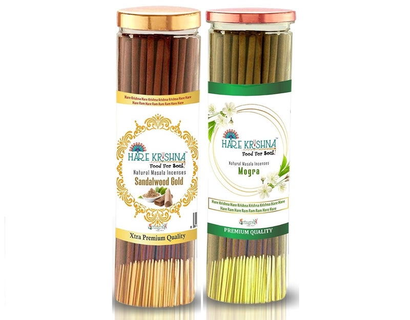 Vringra Agarbati Sandalwood Agarbatti Mogra Incnese Sticks for Pooja I Chandan Agarbatti 400gm Combo Pack - Image 1
