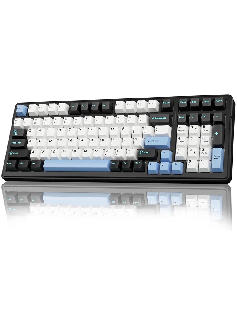 AULA - F99 Wireless Mechanical Keyboard, Tri-Mode BT5.0/2.4GHz/USB-C Hot Swappable Custom Keyboard, Star Vecot switch, Gasket Structure, RGB Backlit Gaming Keyboard for PC/Tablet/PS/Xbox - Image 1