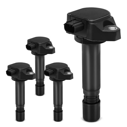 YHTAUTO Set of 4 Ignition Coil Pack Replacement for Honda Civic 2006 2007 2008 2009 2010 2011 I4 1.8L Replace 30520RNAA01 - Image 1