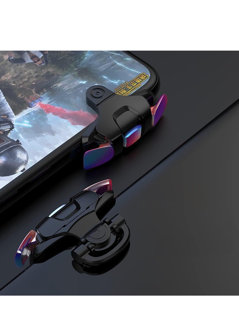 Barakah Mobile Trigger, Game Controller for iPhone Android, PUBG Cellphone Gaming Joystick 4 Fingers Operation, with Sensitive Shoot Aim Keys Fornite/Knives Out/Rules of Survival (black) - Image 5
