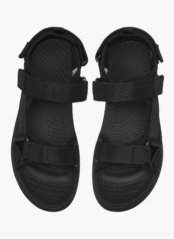 Mister Duchini Boys Textured Floaters with Hook and Loop Closure  - Image 1