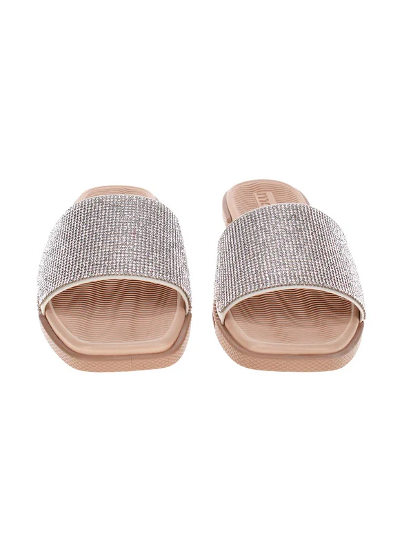 Moleca  Moleca Ladies Flat Sandals Off White | Made In Brazil for Women | Best Price UAE