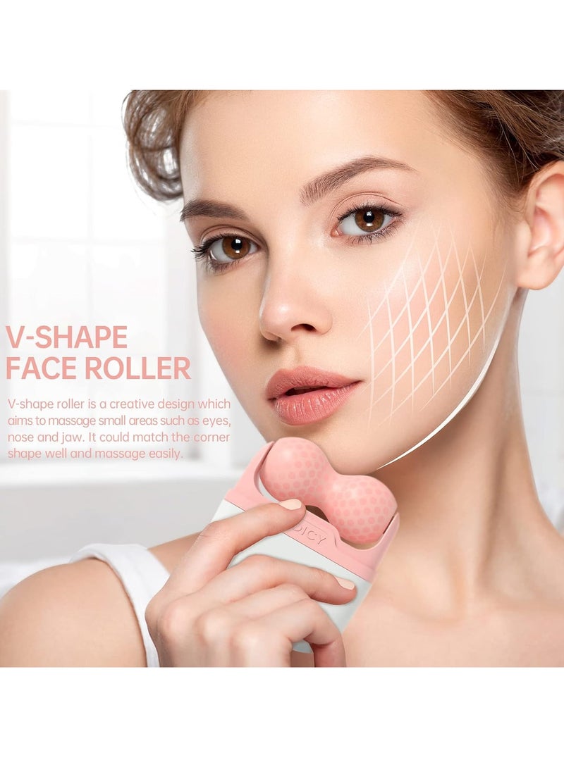 SOICY 2 in 1 Ice Roller for Face Eye Face Massager Roller for Eye Puffiness Reduces Wrinkles Relief Migraine and Minor Injury Cold Facial Skin Care Tools Ice Roller for Face and Body  - Image 2