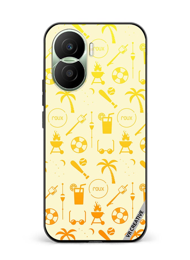 VR CREATIVE Protective Case Cover For Honor Play7T Pro Chill Summer Pattern Design Multicolour - Image 1
