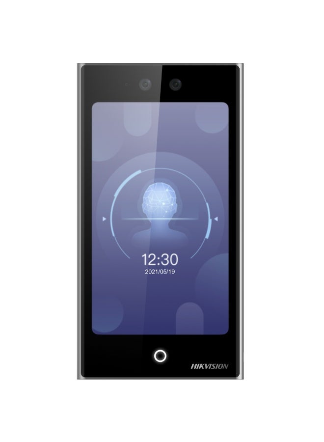 HIKVISION DS-K1T673DWX 7” IPS Touchscreen Face Recognition Access Control Terminal – 2MP Camera, 10,000 Faces, 50,000 Cards, 150,000 Logs, Mask Detection, Wi-Fi & Ethernet, IP65, -30°C to 60°C, M1/Felica/DESfire, Wiegand/RS-485, ISAPI/ISUP 5.0 | Black - Image 1