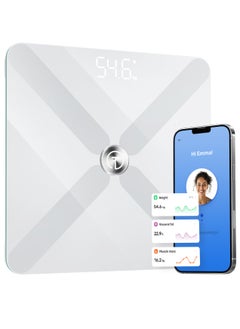 Titan Electronics T Electronics Smart Scale for Body Weight, BMI, Muscle Mass, Electronic Body Composition Monitor – Bluetooth Digital Body Fat Biometrics Bathroom Scale Health Analyzer with APP, 14 Health Indicators  - Image 1