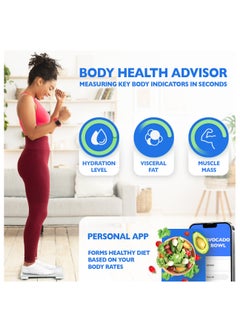 Titan Electronics T Electronics Smart Scale for Body Weight, BMI, Muscle Mass, Electronic Body Composition Monitor – Bluetooth Digital Body Fat Biometrics Bathroom Scale Health Analyzer with APP, 14 Health Indicators  - Image 2