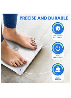 Titan Electronics T Electronics Smart Scale for Body Weight, BMI, Muscle Mass, Electronic Body Composition Monitor – Bluetooth Digital Body Fat Biometrics Bathroom Scale Health Analyzer with APP, 14 Health Indicators  - Image 5