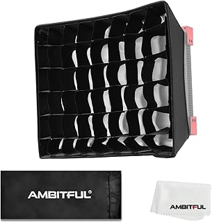 AMBITFUL AMBITFUL 35.5cm x 29.5cm LED Video Light Diffuser Honeycomb Grid Softbox LED Panel Light Softbox + Honeycomb Grid for - Image 1