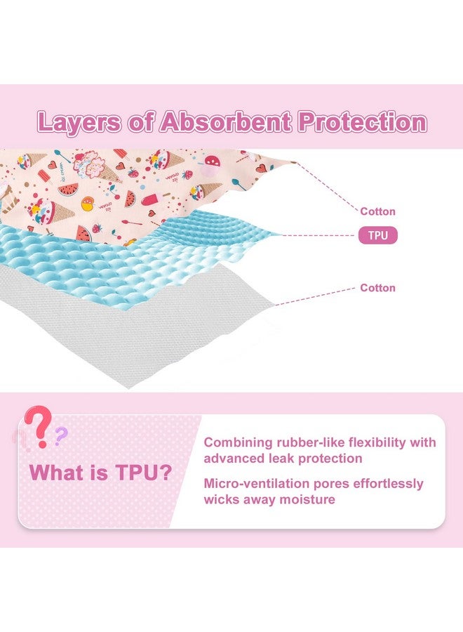 MooMoo Baby Leakproof Diaper Pants for Boys and Girls 2 Packs Reusable and Absorbent Protection for Potty Training - Image 5