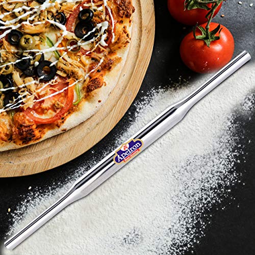 Apeiron Stainless Steel Rolling Pin/Belan, 33 cm, 140 g, Silver - Image 2