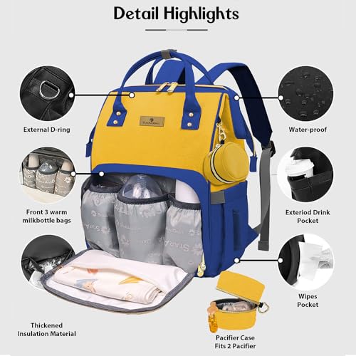 StarAndDaisy Diaper Bag for Mothers for Travel/Maternity Bag with 16 Multi-Purpose Pockets with Quick Access Diaper & Mobile Pocket/Diaper Bag for Baby - Image 3