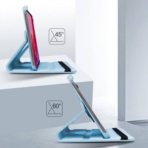 TGK 360 Rotatable Smart Flip Case Cover for Lenovo Tab M11 11 inch TB330FU TB330XU (Sky Blue) - Image 5
