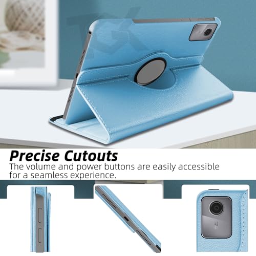 TGK 360 Rotatable Smart Flip Case Cover for Lenovo Tab M11 11 inch TB330FU TB330XU (Sky Blue) - Image 3