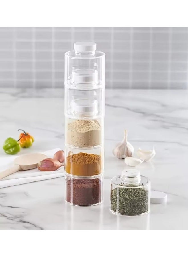 Generic - Set of 6 Self Stacking Spice Bottles - Image 1