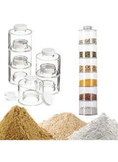 Generic Set of 6 Self Stacking Spice Bottles  - Image 4