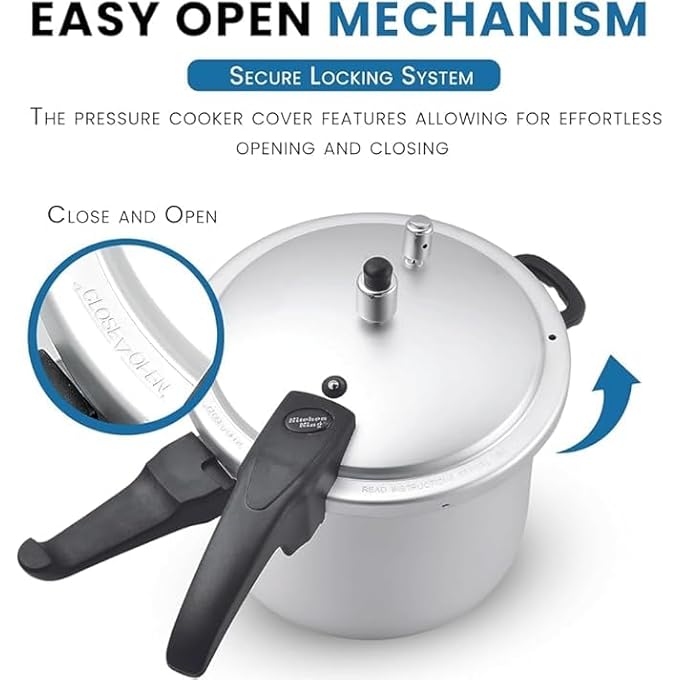 Kitchen King Kk Feast Pressure Cooker 4 Point Safety System Smart Cooking Technology Promotes Healthy Cooking Pfoa Free Energy Saving Meals For Professionals  Home Use 5 Liters - Image 4